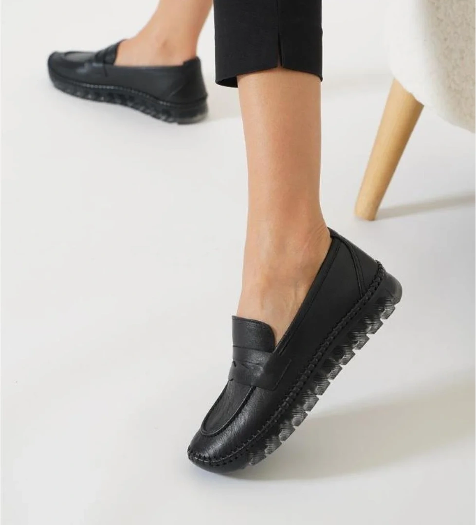 Pisagor Ps-33020 Ortopedik Kadın Günlük Hakiki Deri Ayakkabı