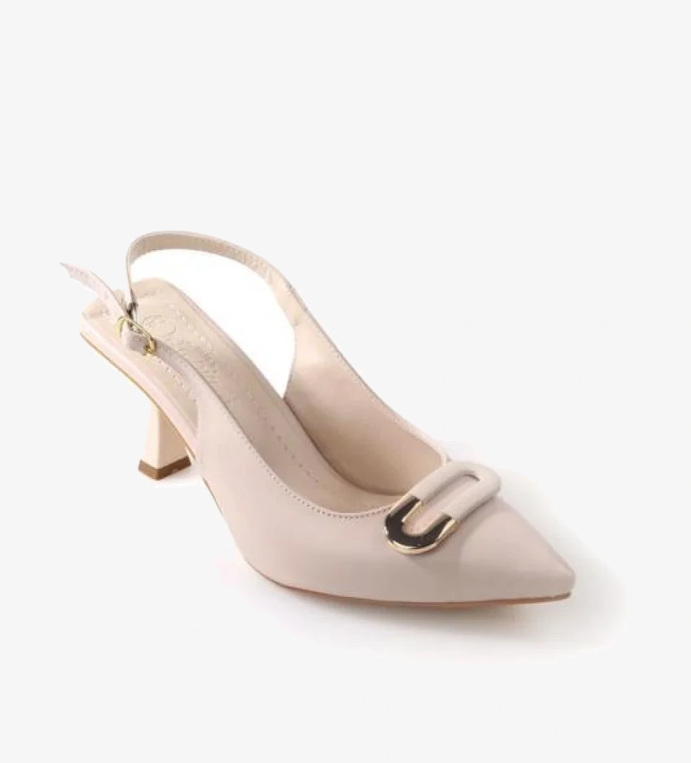 La Pia 02846 6 Cm Topuklu Arkası Arkası Açık Kadın Stiletto Ayakkabı