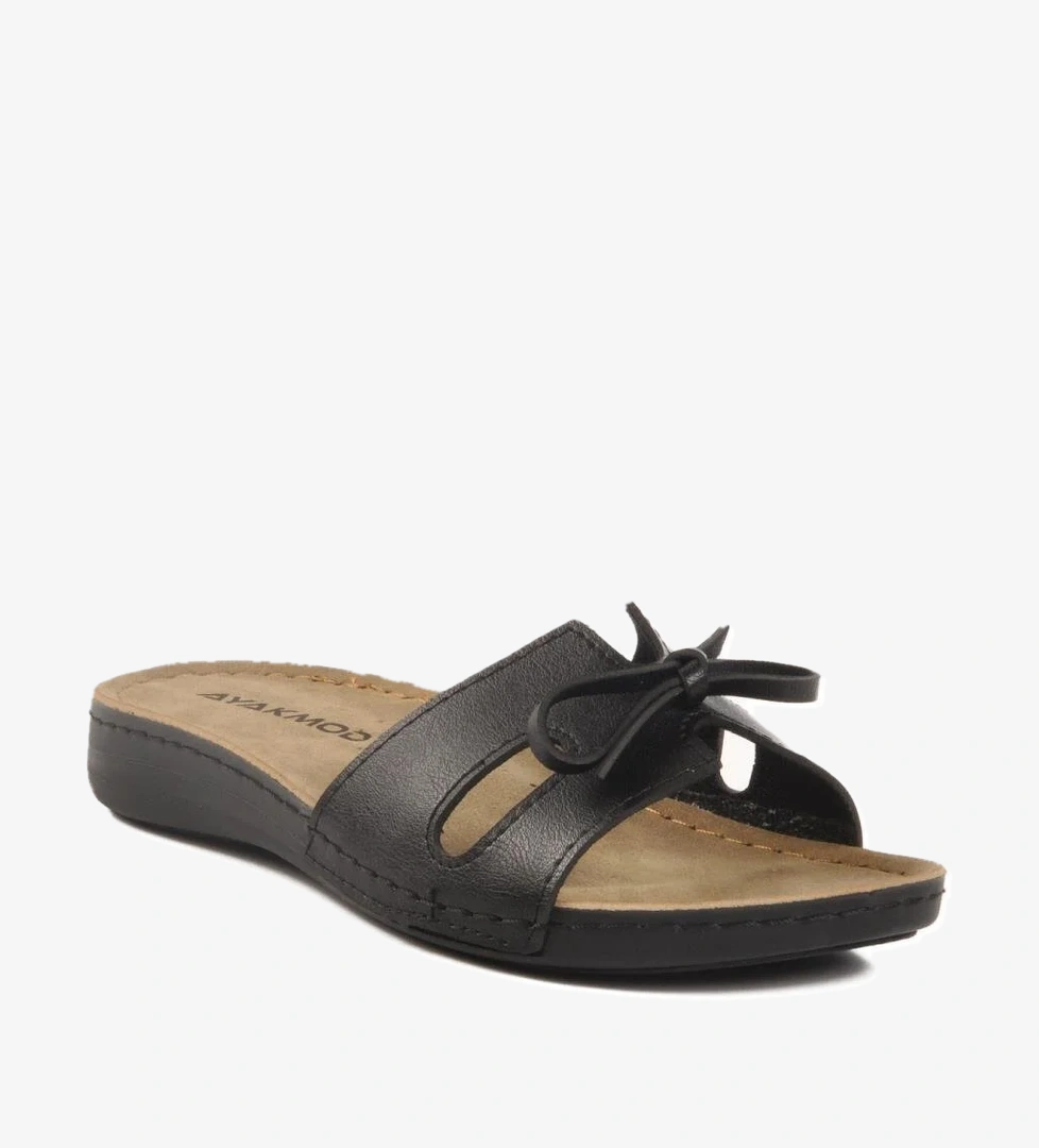 11-367 Z Siyah Kadın Anatomik Terlik