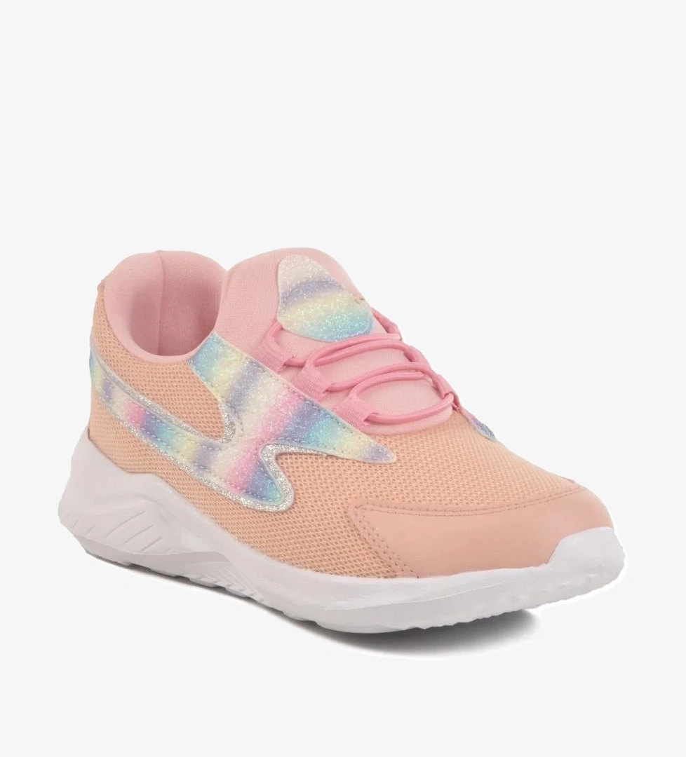 Walkway Archway Hafif Beyaz Esnek Pudra Çocuk Spor Ayakkabı model görseli