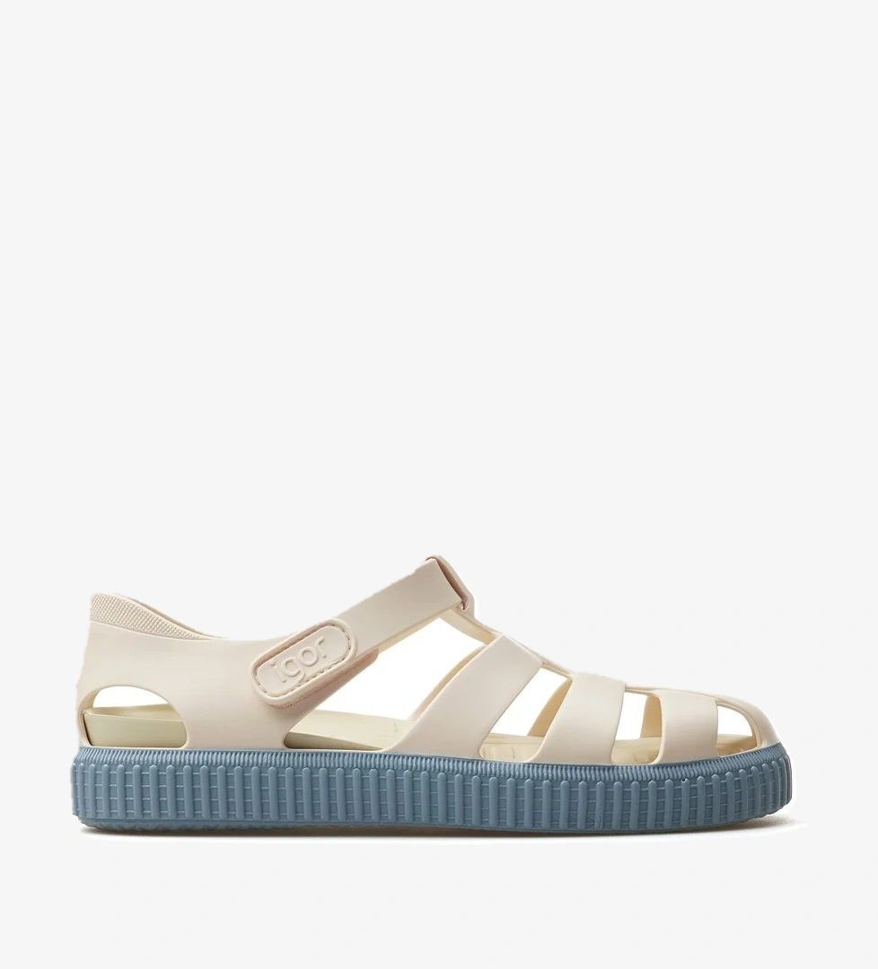 Nıco Marfıl Kaydırmaz Taban Çocuk Sandalet 25y S10323 Bej.mavi