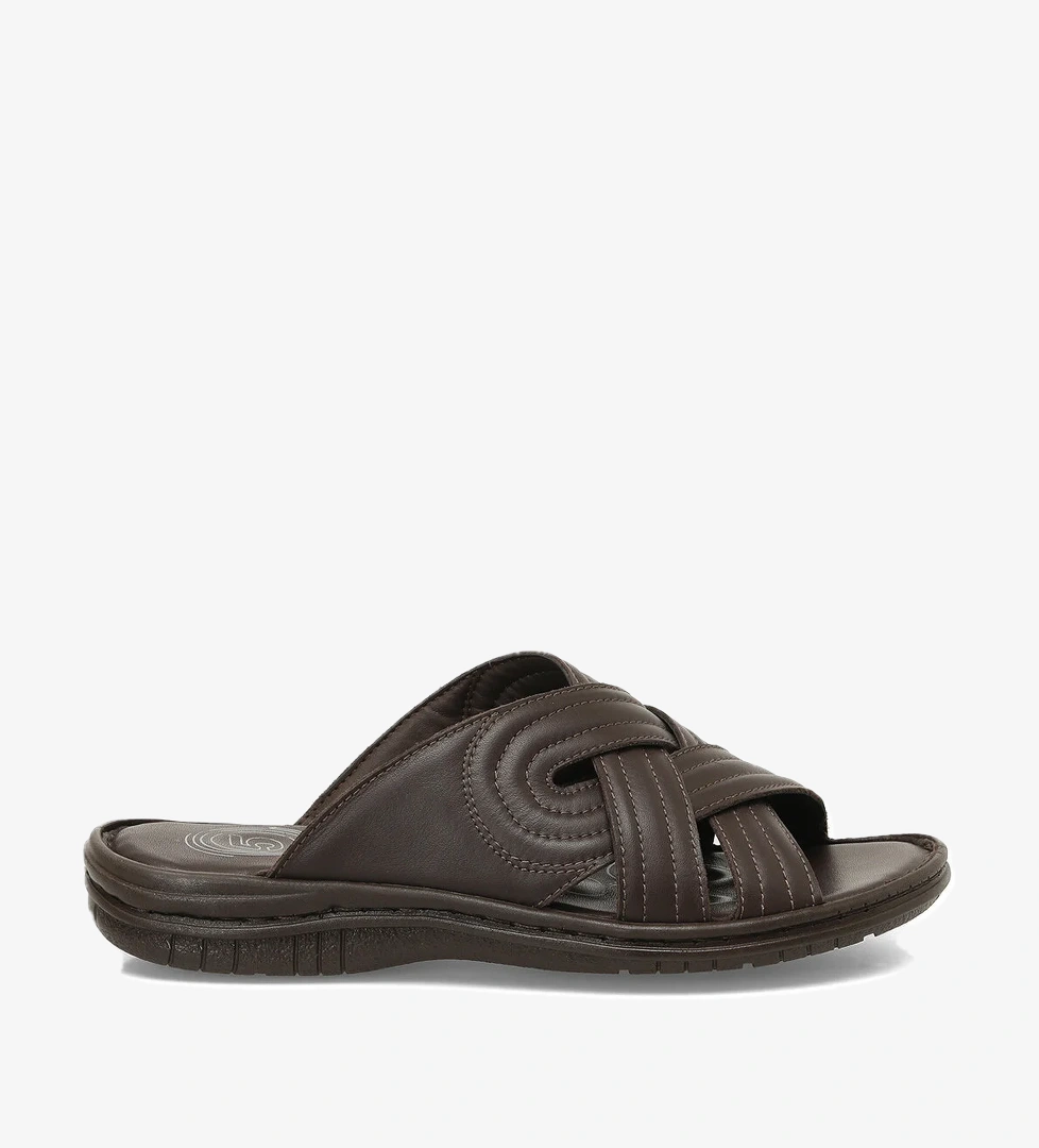 Polaris 5 Nokta 107402.M 5FX Kahverengi Erkek Terlik - Görsel 1