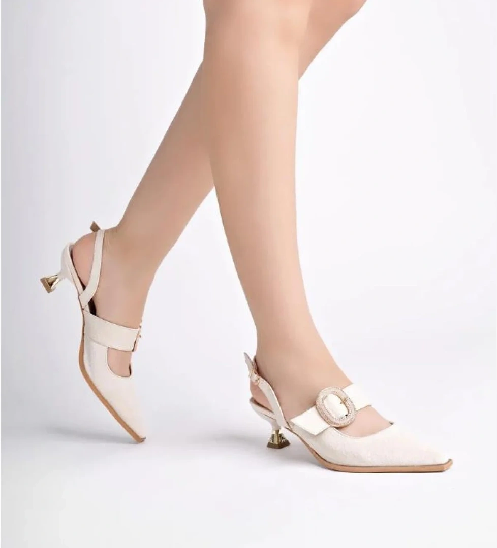 Pisagor Ps-31920 4 Cm Topuklu Kadın Stiletto Abiye Ayakkabı