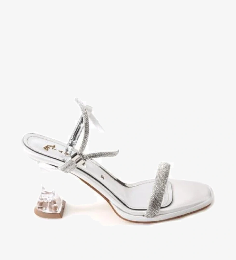 Tamer 02838 8,5 Topuklu Kadın Abiye Sandalet Ayakkabı - Görsel 1