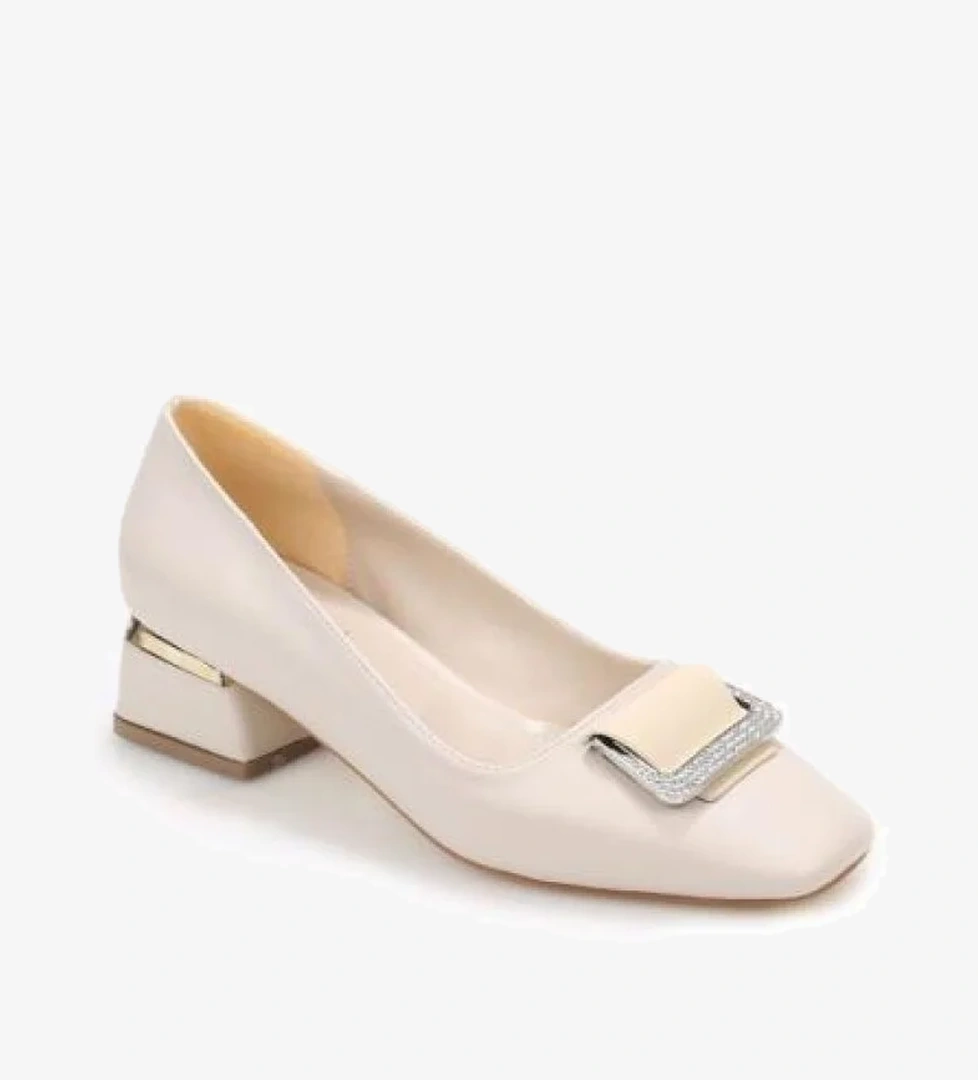 Papuçccity Hco 03075 3,5 Cm Topuklu Kadın Ayakkabı - Görsel 1