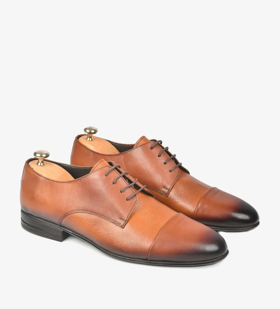 DeepSEA Erkek Taba Bağcıklı Klasik İçi Dışı Hakiki Deri Ayakkabı 2409927