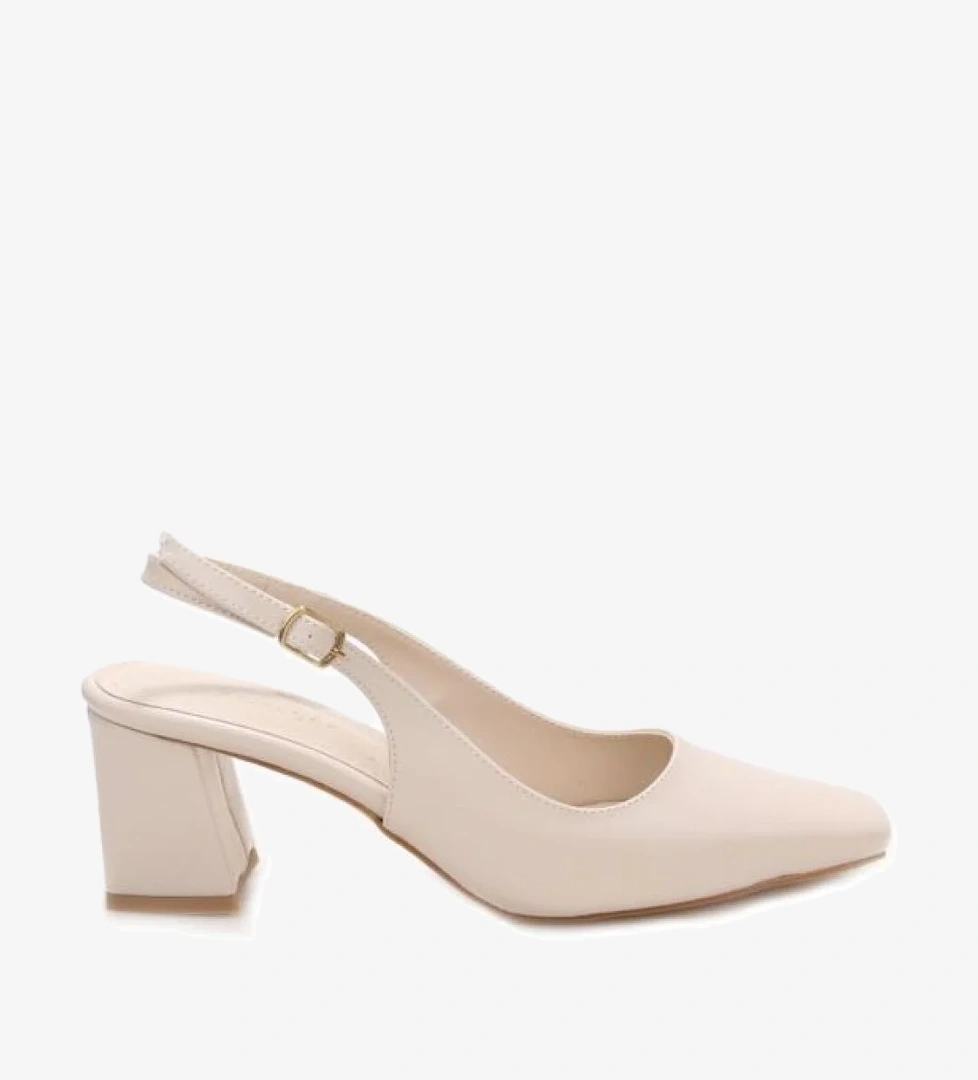 Pisagor Ps-32590 Kadın Arkası Açık Topuklu Ayakkabı