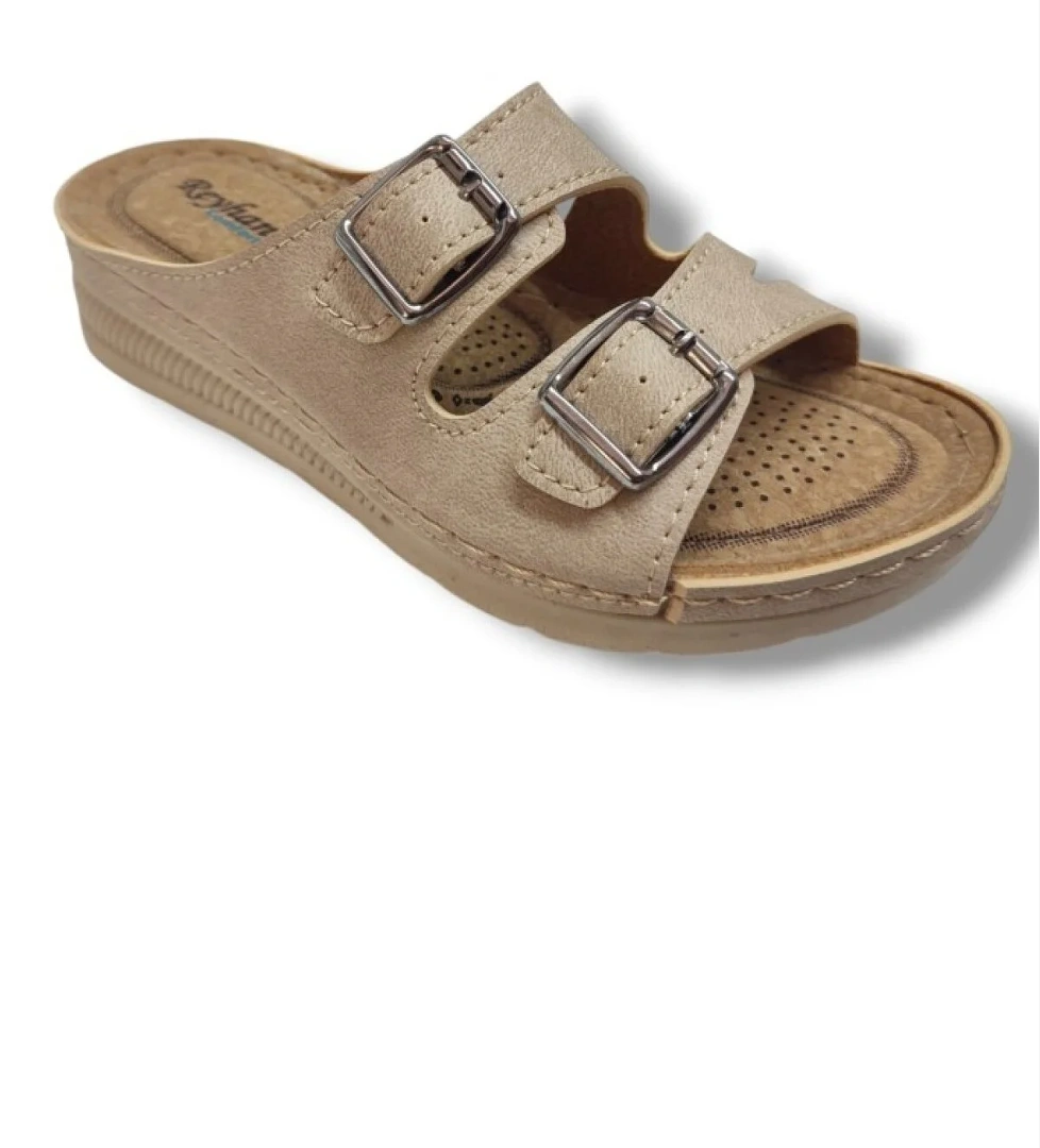 Avox 765-25 Çift Tokalı Comfort Kadın Terlik - Görsel 1