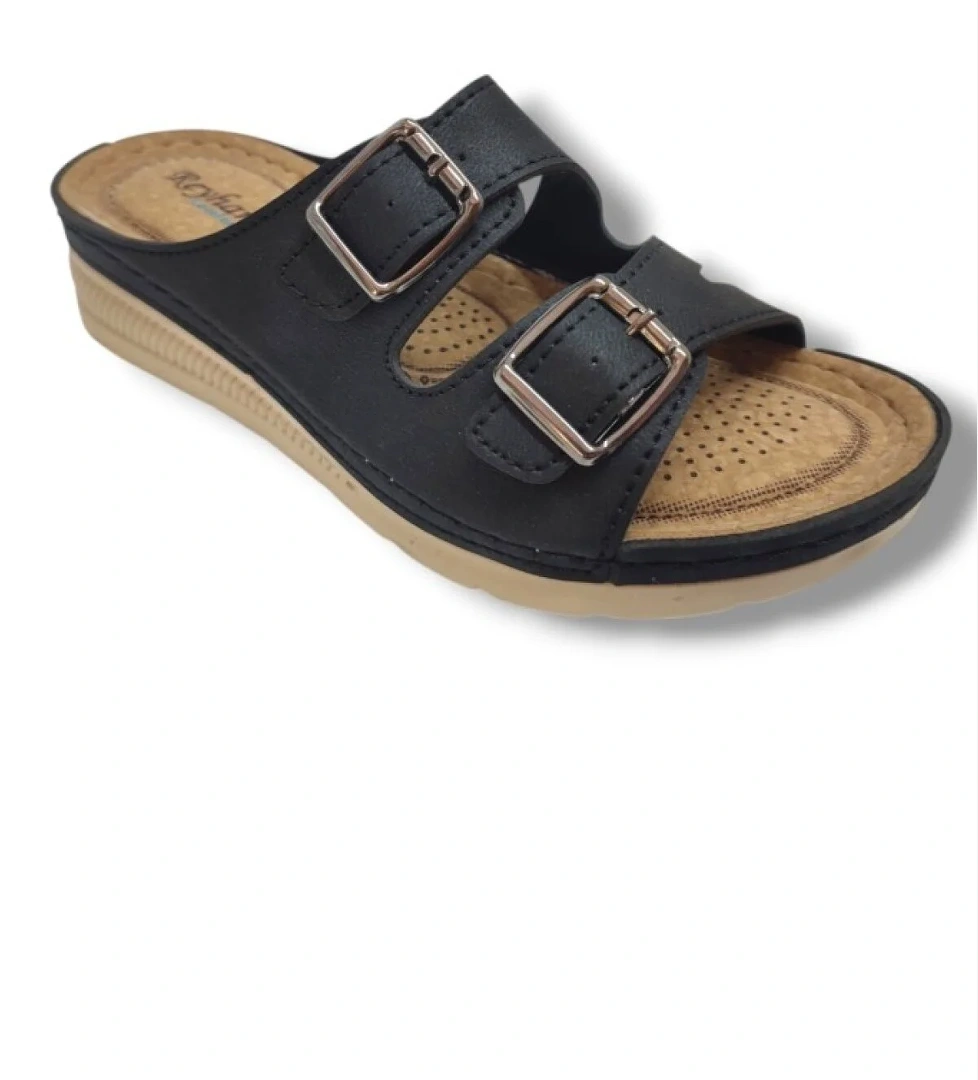 Avox 765-25 Çift Tokalı Comfort Kadın Terlik