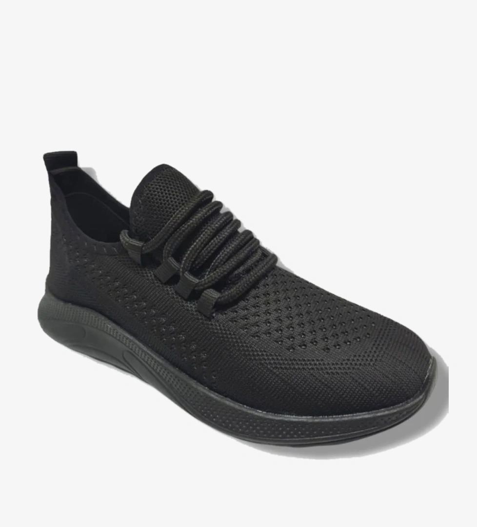 101-25 Triko Bağcıklı Kadın Sneaker - Görsel 1