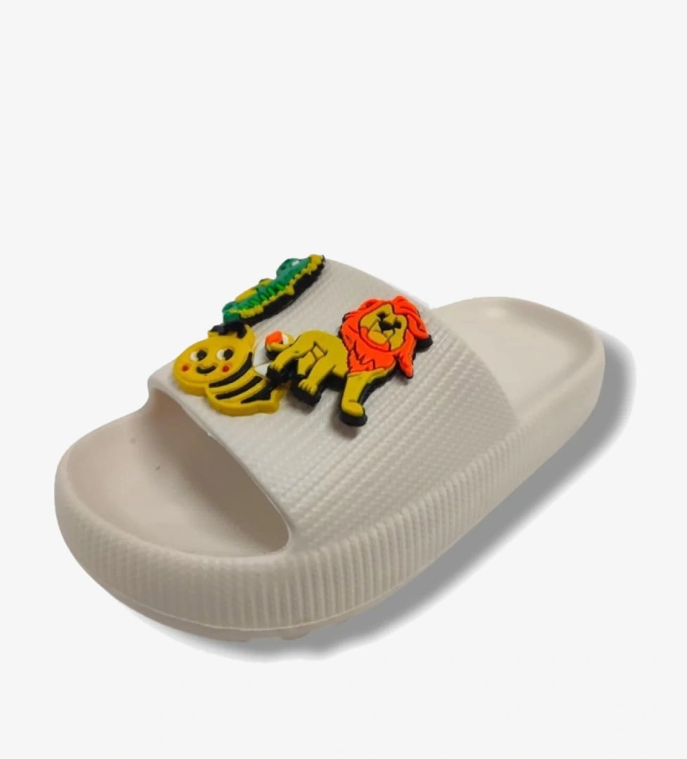 E315-5-25 Eva Aslan Timsah Figürlü Çocuk Terlik - Görsel 1