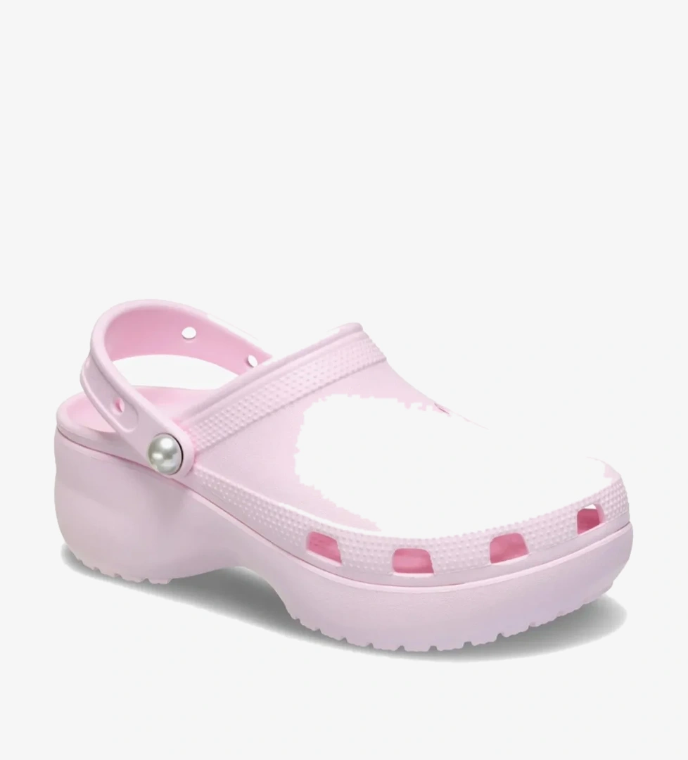 Crocs Classic Platform Pearl Kadın Sabo Terlik Ballerine Pink model görseli