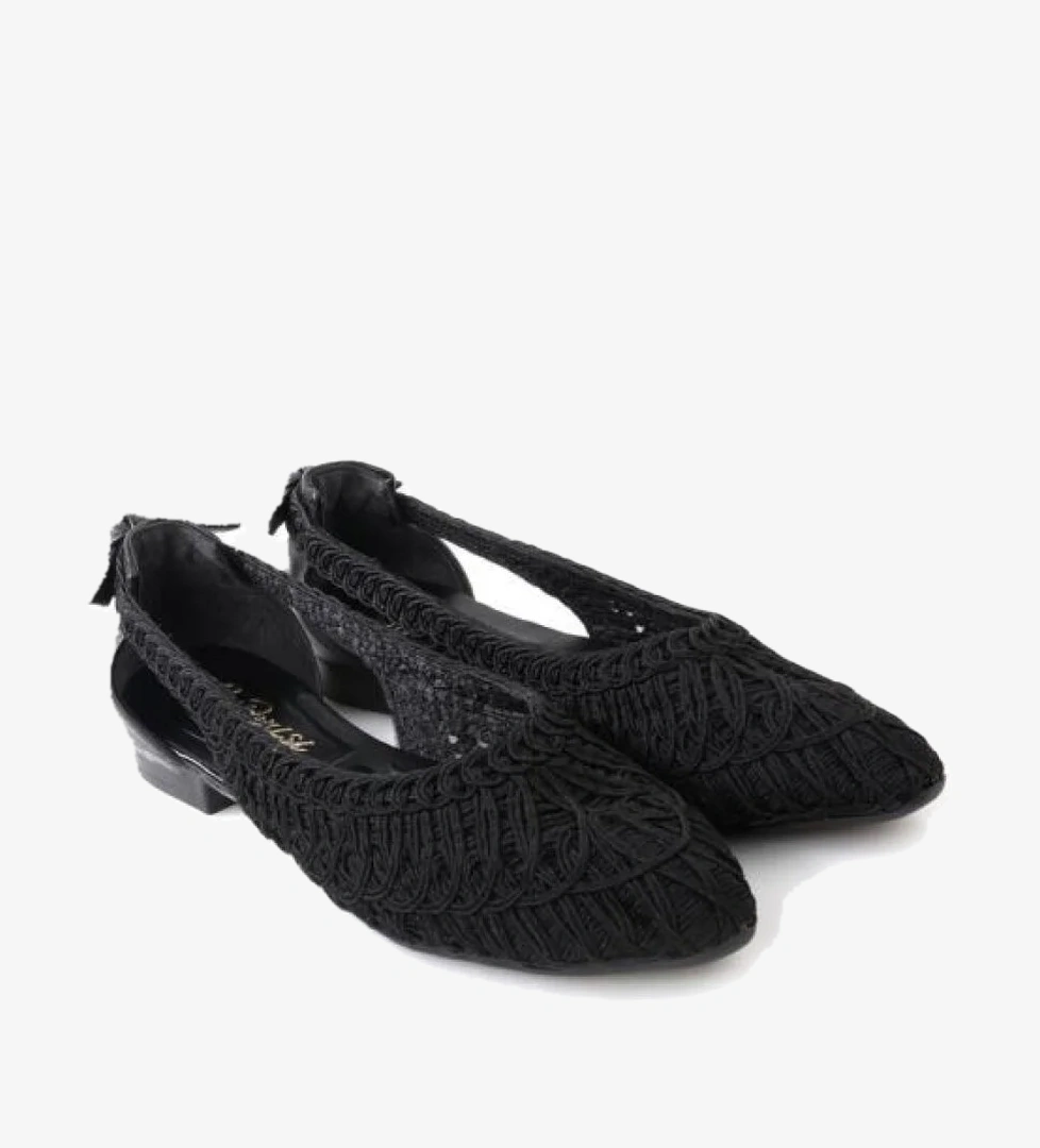 Sprs 02694 Günlük Kadın Hasırlı Babet Ayakkabı 02694