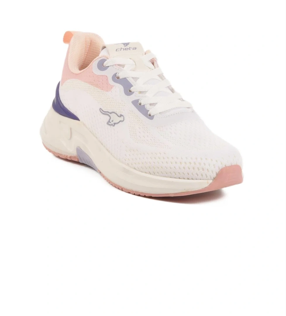 Walkway Unisex Memory Foam Beyaz-Pudra Spor Ayakkabı Cheta Pretty model görseli