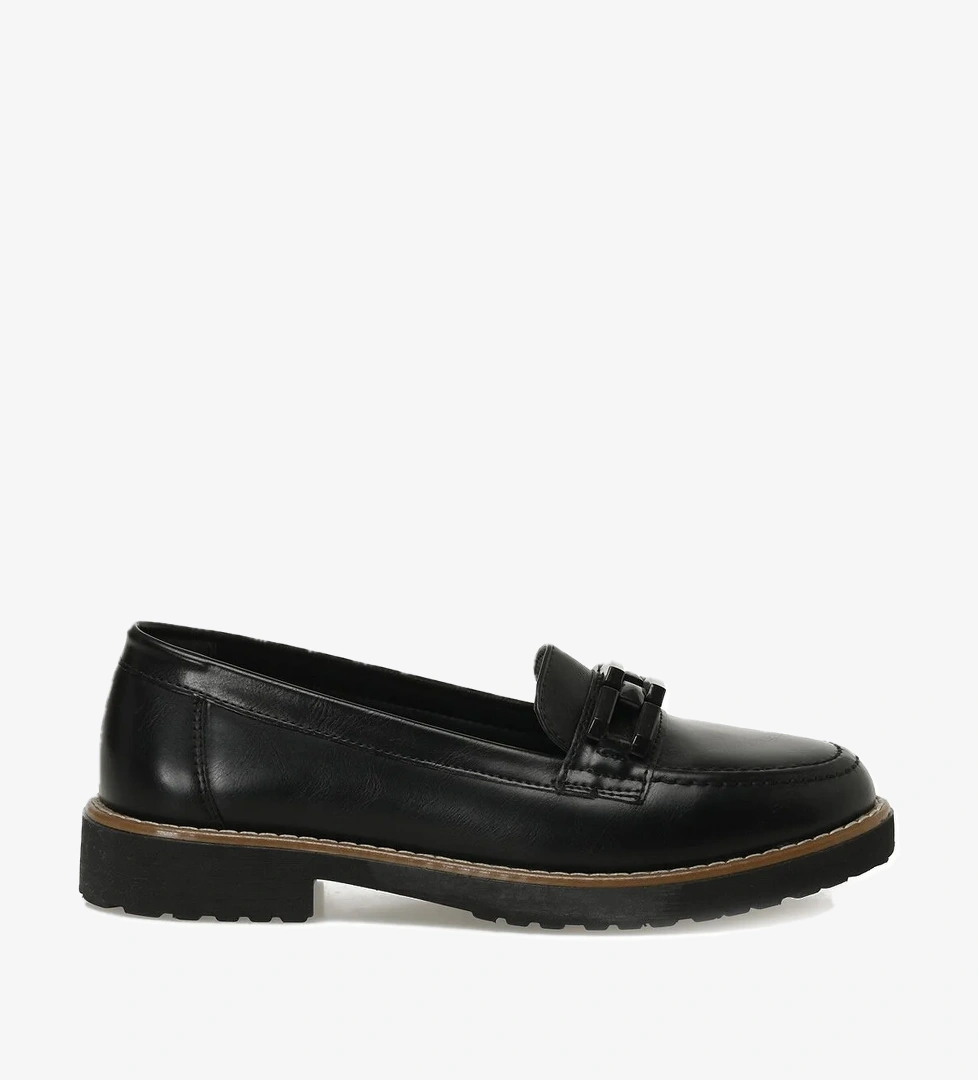 324016.Z 5PR Siyah Kadın Loafer - Görsel 1