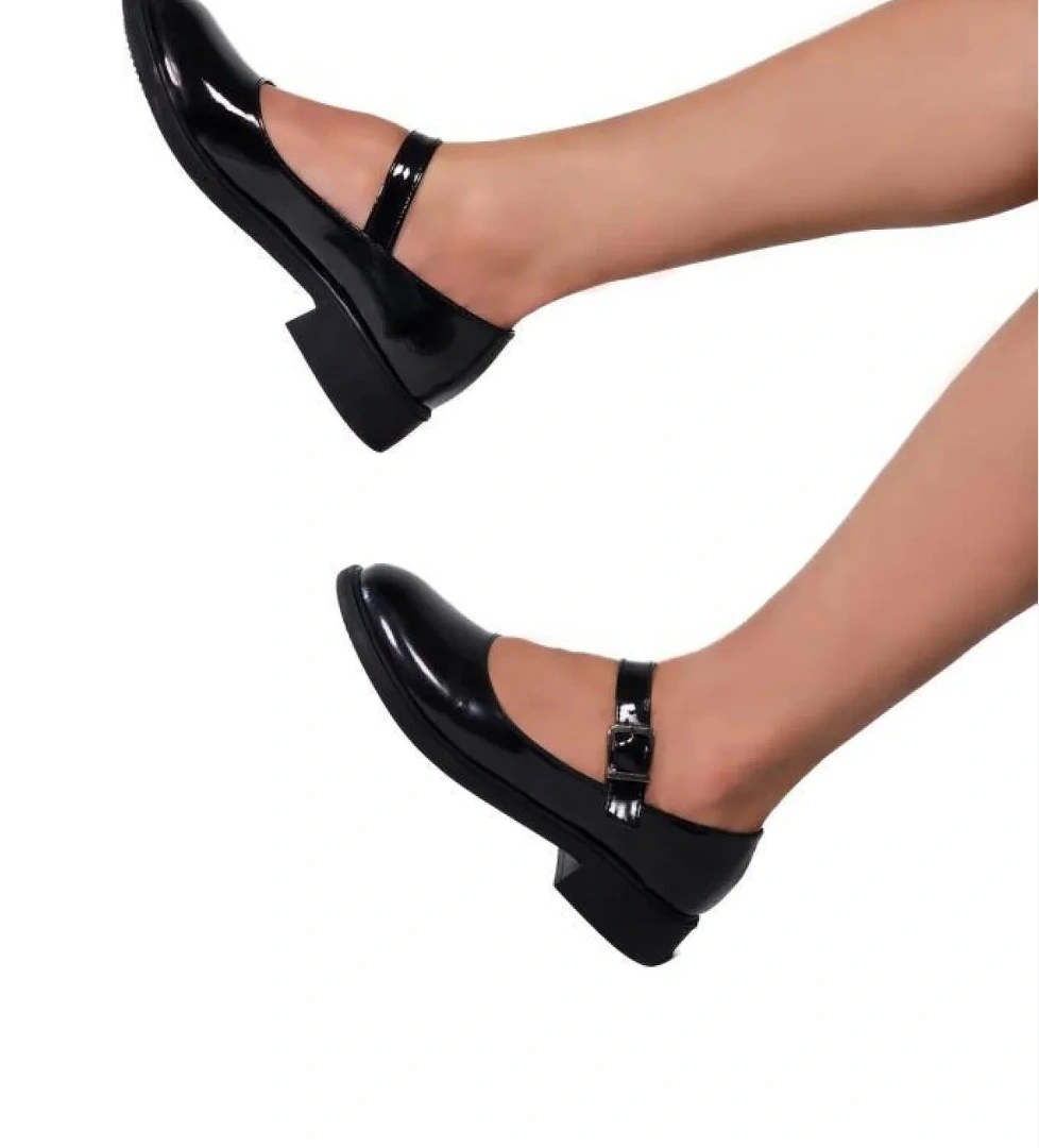 Fendii 02984 Ortopedik Kısa Topuklu Babet Kadın Ayakkabı