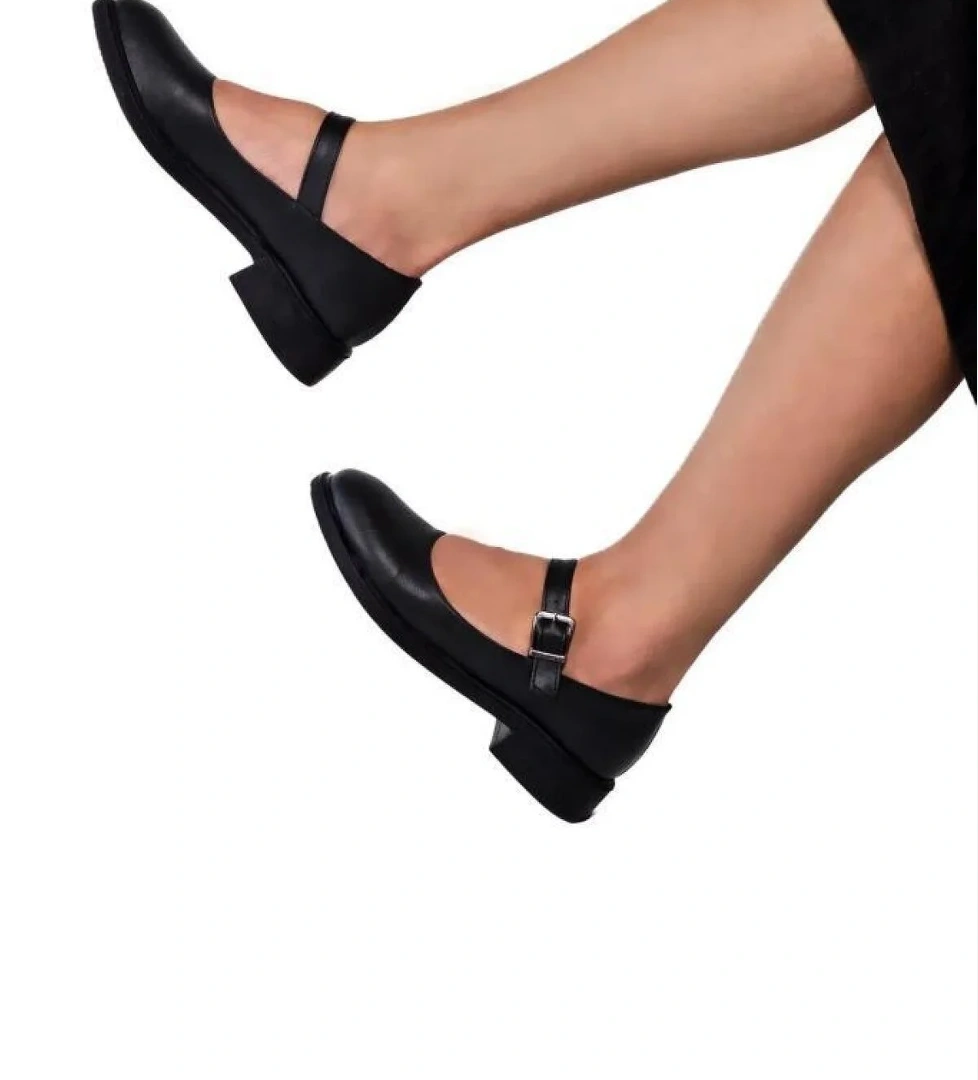 Fendii 02984 Ortopedik Kısa Topuklu Babet Kadın Ayakkabı