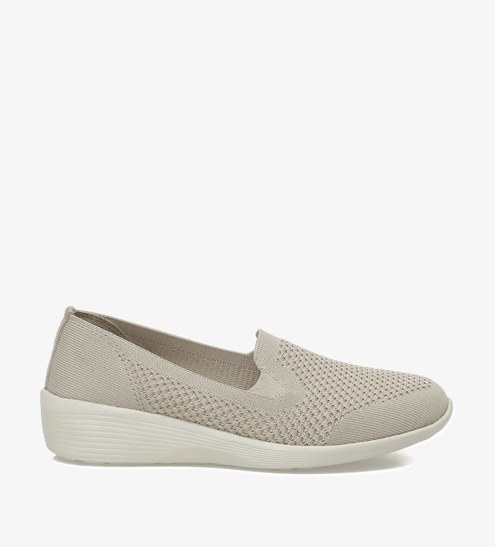 166793.Z5FX Bej Kadın Dolgu Topuk Ayakkabı - Görsel 1