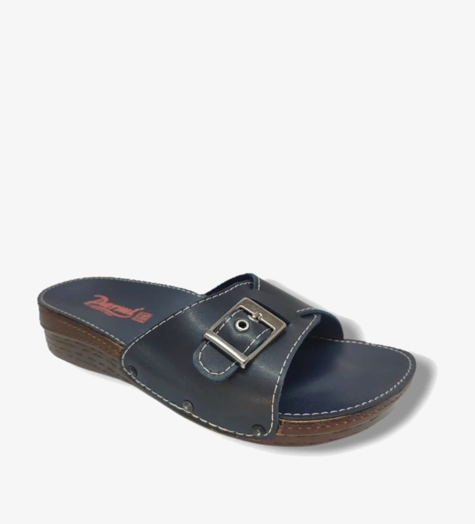 Parmi 14701-25 Deri Anatomik Tek Bant Kadın Terlik