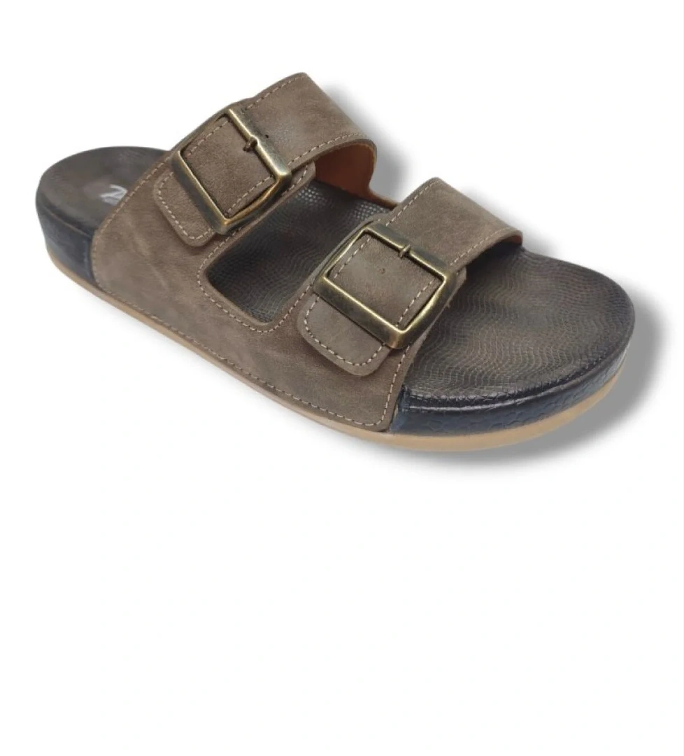 Parmi̇ Parmi 25901-25 Deri Çift Bant Anatomik Erkek Terlik model görseli