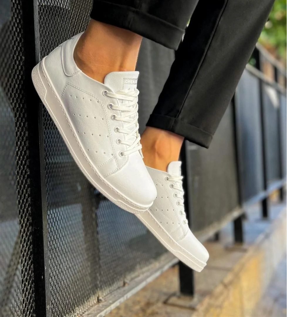 Erkek Beyaz Sneaker Ayakkabı - Görsel 1