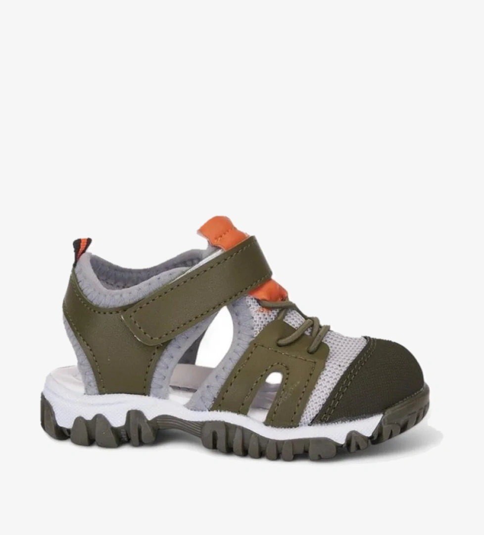 Arzen 03324 Ortopedik Erkek Çocuk Önü Kapalı Sandalet Ayakkabı