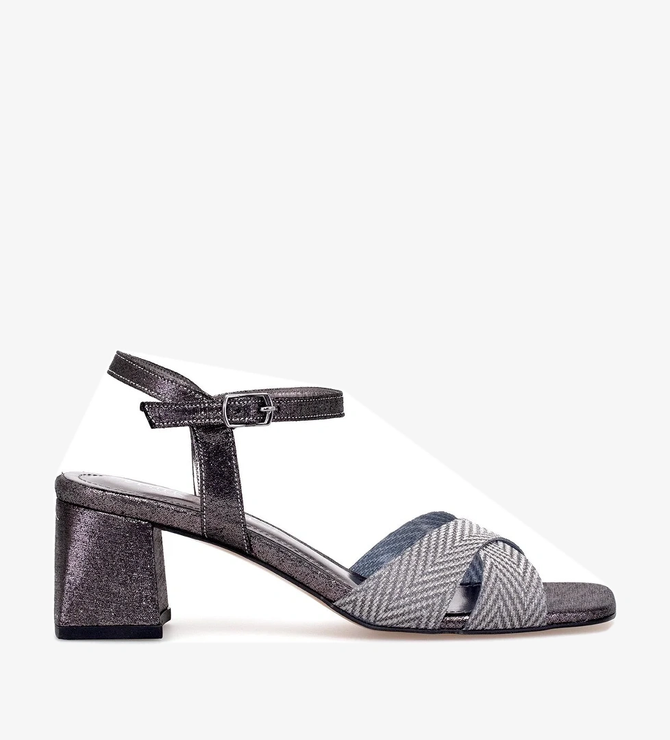 Ayakkabı Fuarı Elit Pm08 K1002 Kadın Klasik Topuklu Ayakkabı Gümüş Platin model görseli