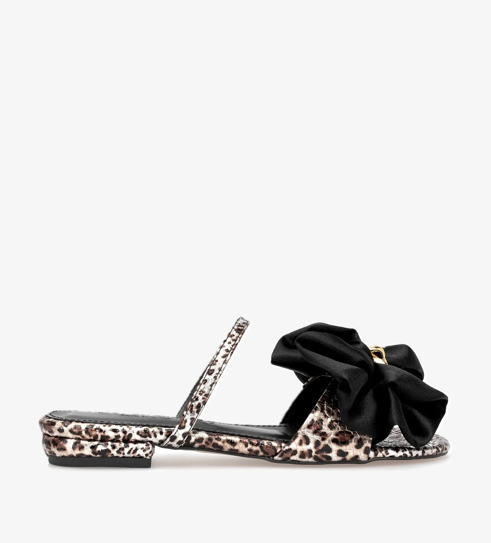 Ayakkabı Fuarı Elit PM230 K202-1 Kadın Düz Terlik Leopar model görseli