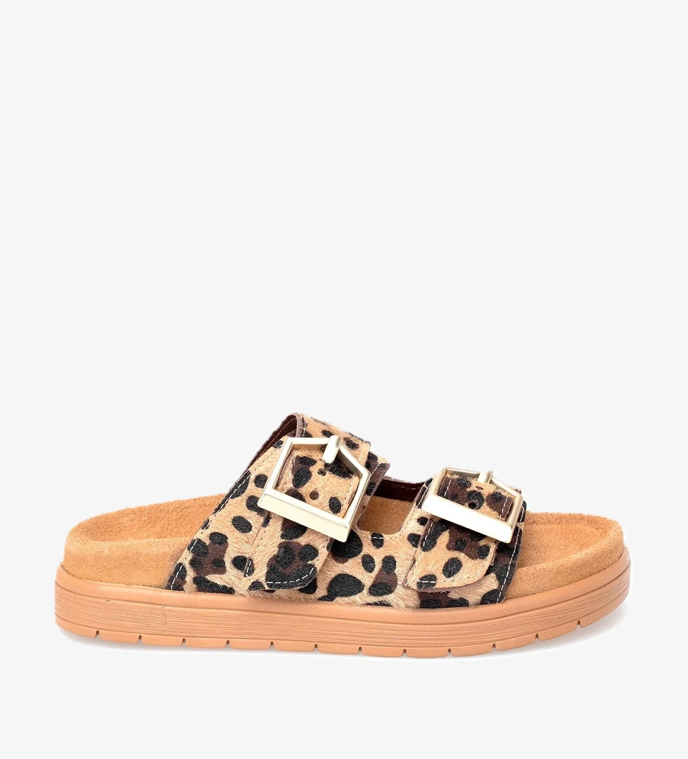 Ayakkabı Fuarı Elit Amoretta Kadın Hakiki Deri Düz Terlik model görseli