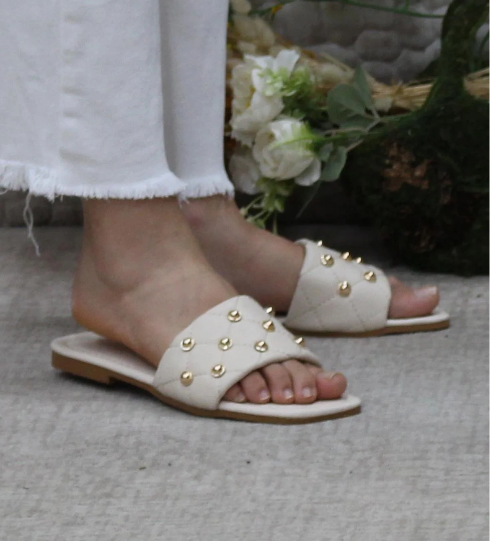 3568 Zarif Şık Günlük Terlik Ev Terliği Kadın Terlik - Görsel 1