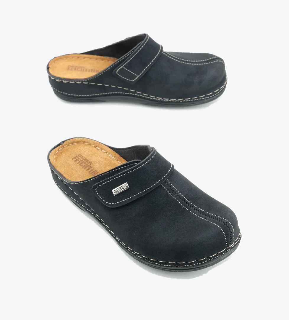 FEICHTINGEN Kadın Yazlık İç Taban Hakiki Deri Tek Cırtlı Ayarlanabilir Rahat Taban Günlük Terlik - Görsel 1