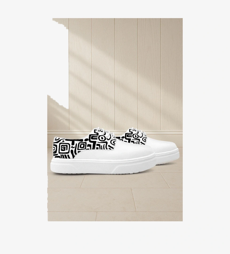 Rakerplus Tbons Özel Tasarım Derby Beyaz Cilt Çocuk Klasik Ayakkabı model görseli