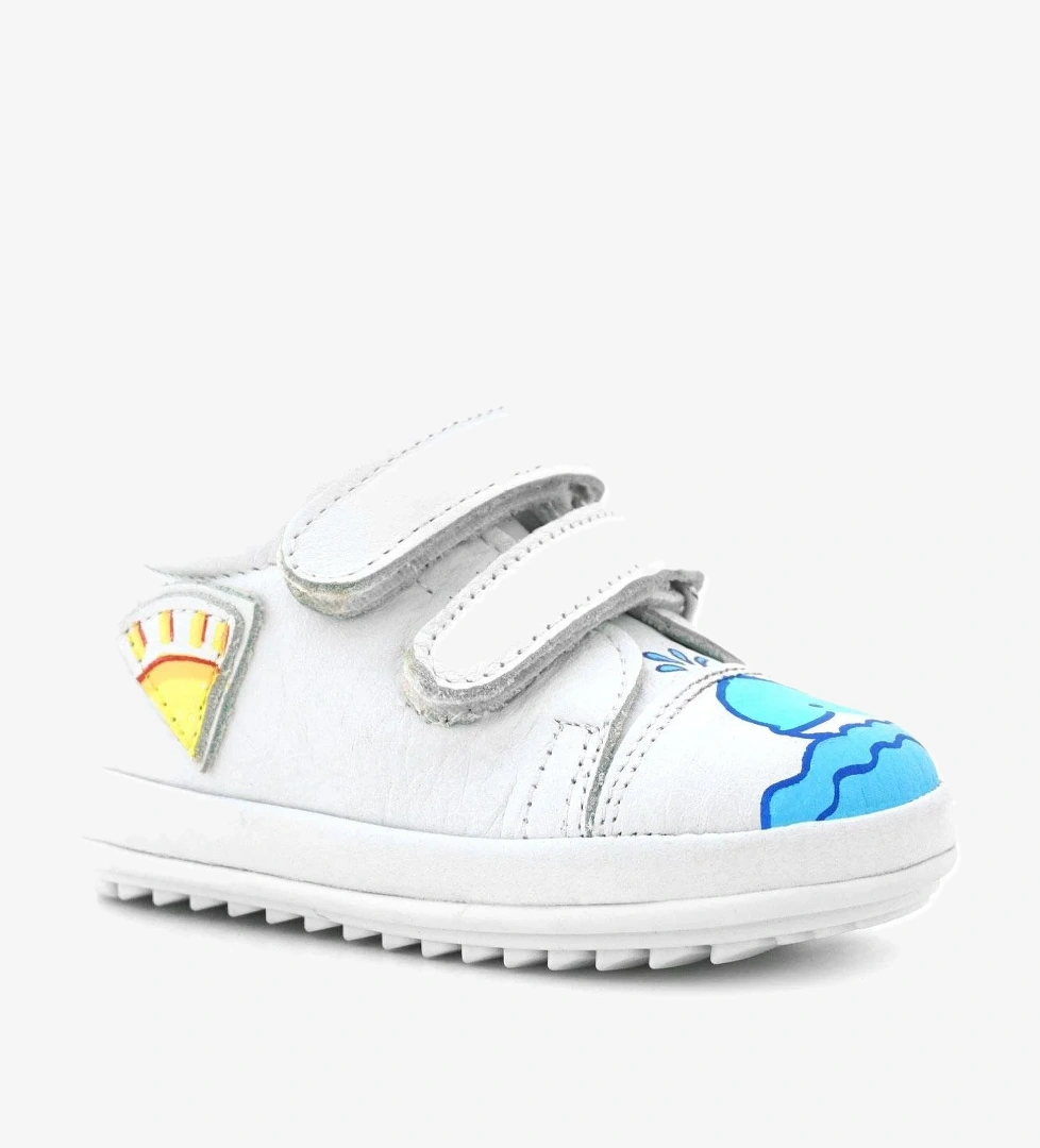 Rakerplus Tbons Özel Tasarım Scrat Hakiki Deri Beyaz İlk Adım Ayakkabısı model görseli