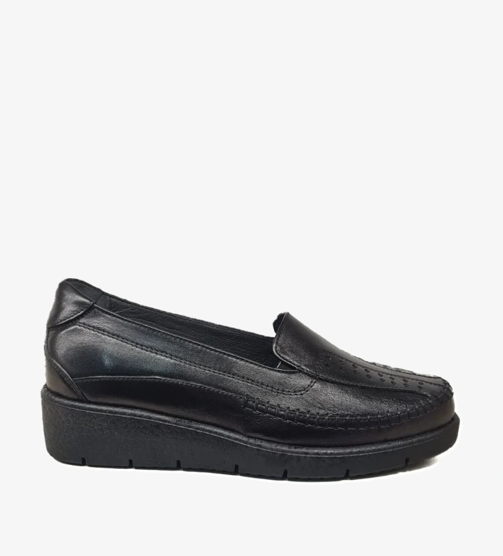 Napa Shoes Kadın Hakiki Deri Sıkıştırılmış Köpük Taban Rahat Ultra Hafif Günlük Ayakkabı - Görsel 1