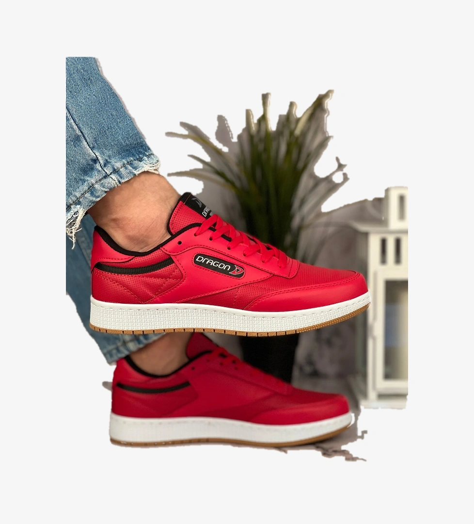 Dragon Erkek Mevsimlik Sneaker Ayakkabı Kırmızı