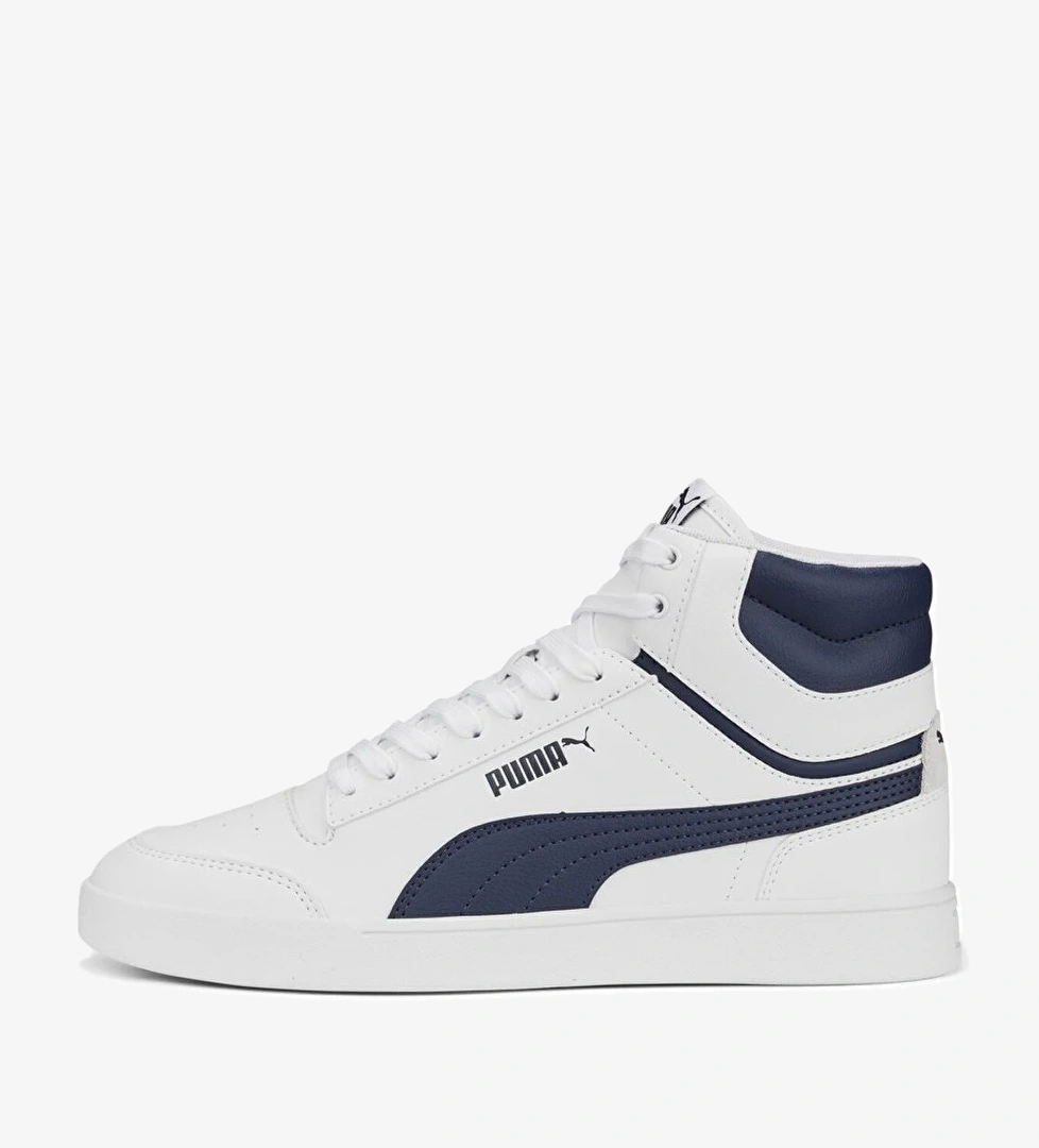 Puma Puma Beyaz Shuffle Mid Unisex Spor Ayakkabı Sneaker | Flo Beyaz - 1. görsel