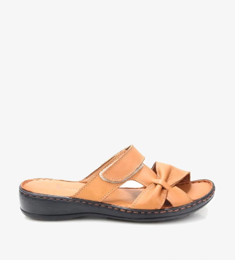 Ldr 03350 Kadın Ortopedik Kadın Deri Terlik - Görsel 1