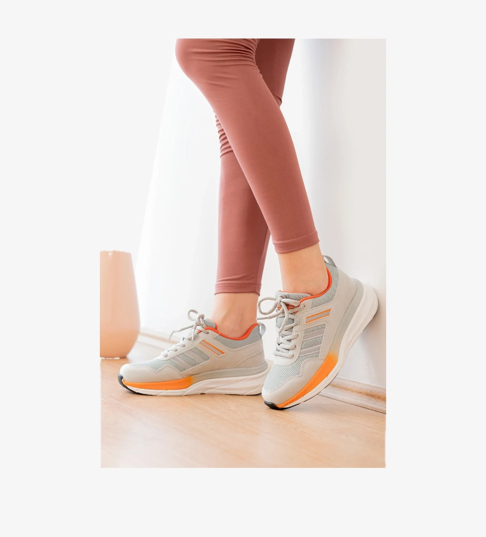 Freemax Kadın Sneaker Spor Ayakkabı 2466 Bej model görseli