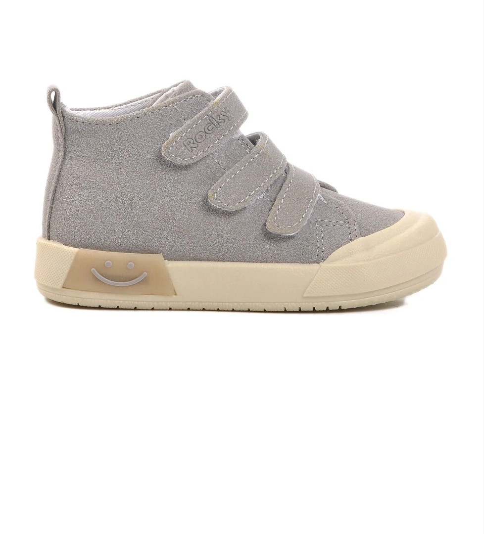 Gri Cırtlı Unisex Çocuk Spor Ayakkabı - Görsel 1