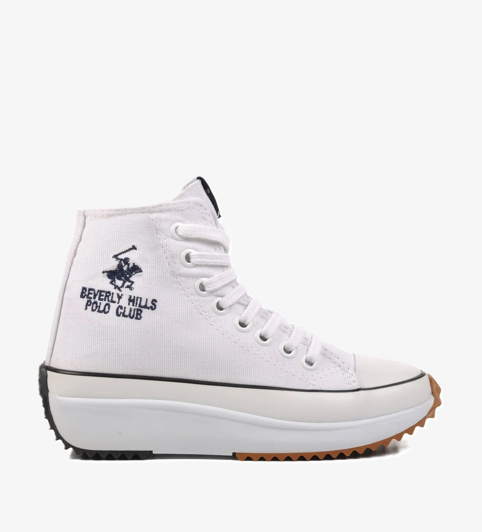 Beyaz Unisex Hi Sneaker - Görsel 1