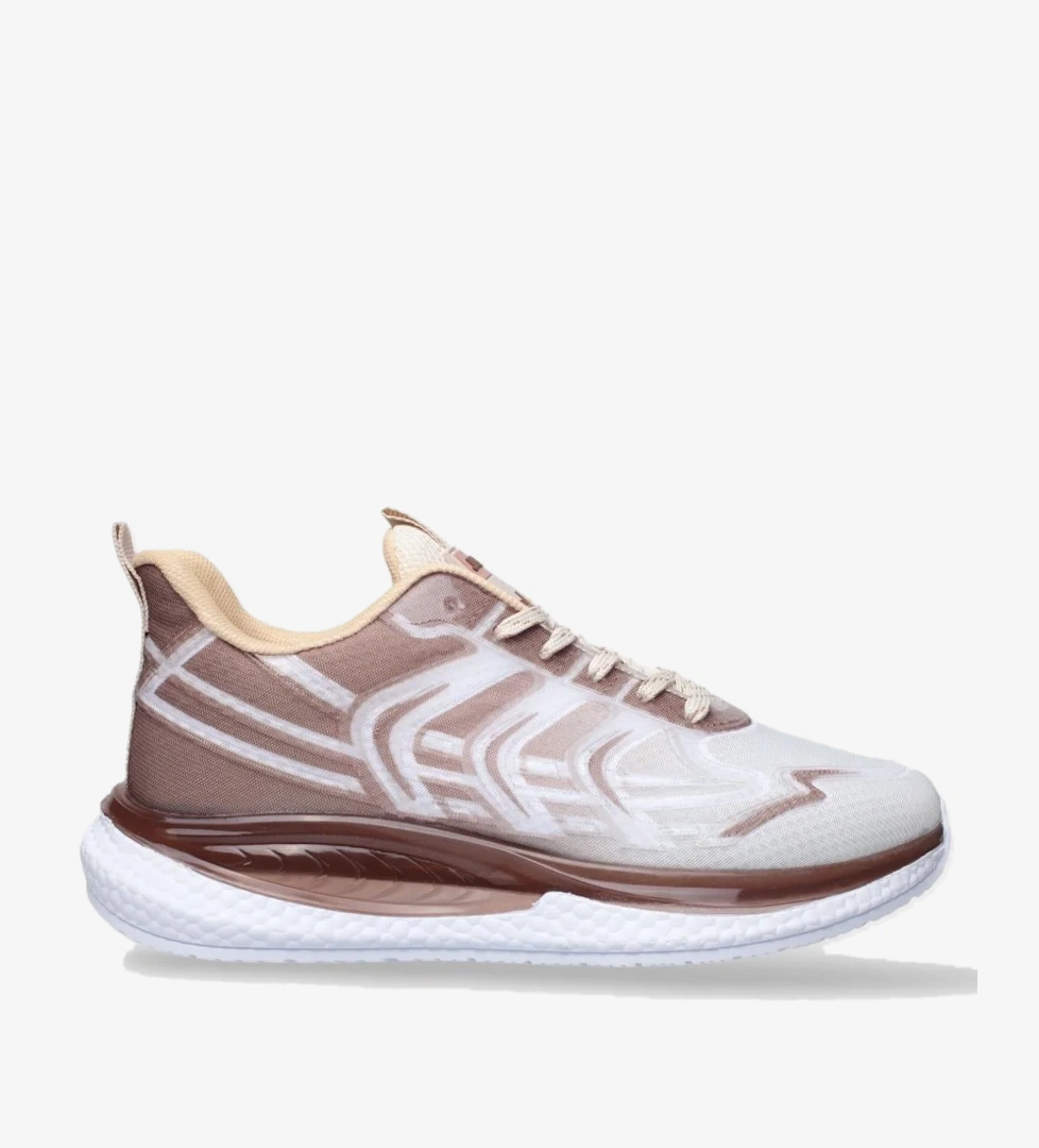 Erkek Günlük Koşu Yürüyüş Spor Ayakkabı KAHVERENGİ - BEJ