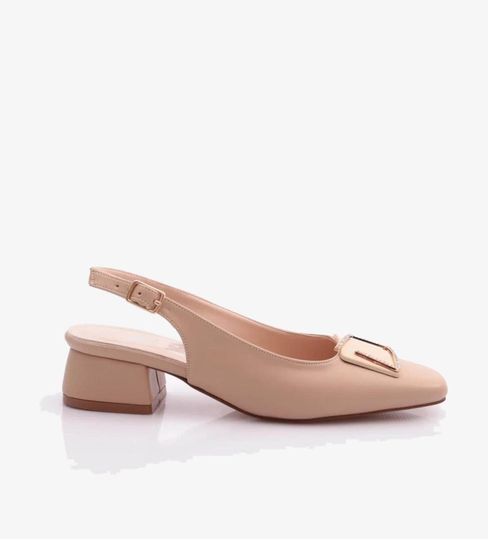 Dgn K341 Kadin Arkasi Açik Topuklu Ayakkabi model görseli