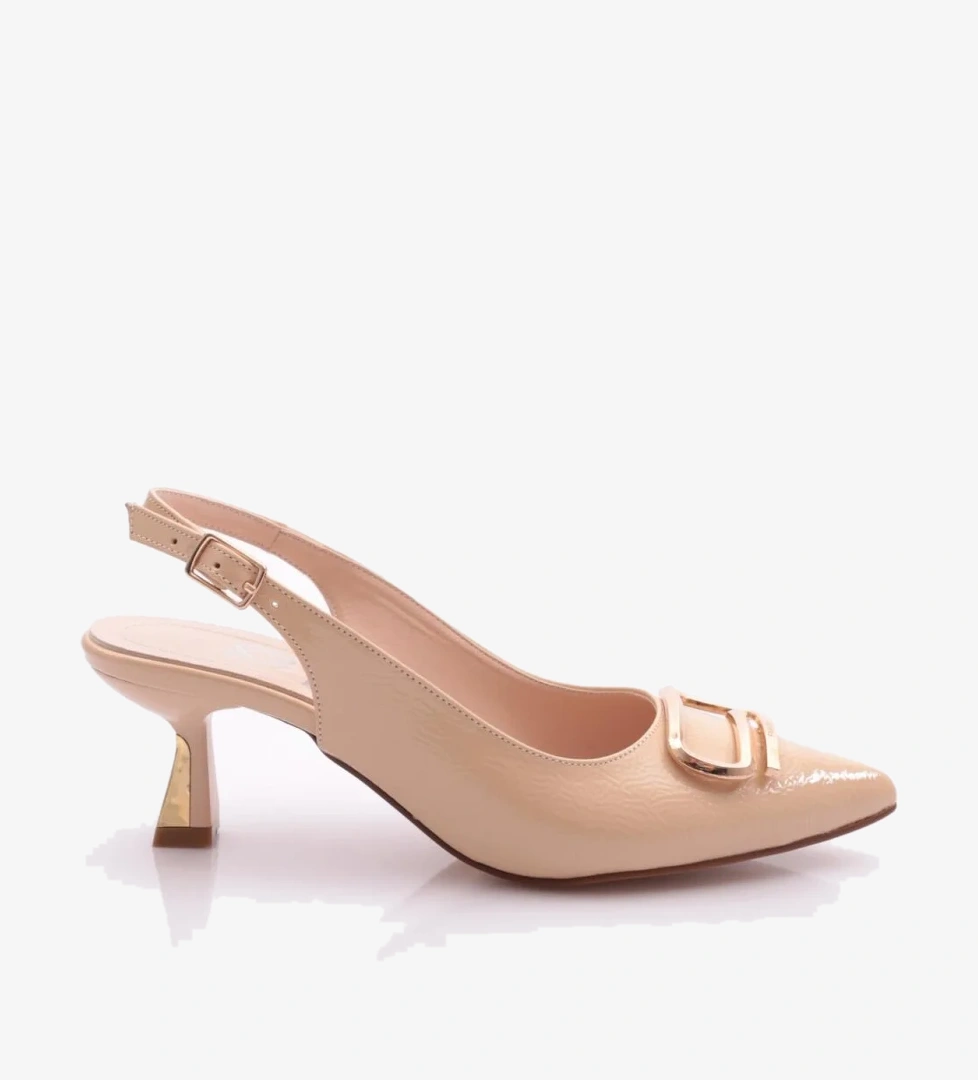 Dgn K16 Kadin Arkasi Açik Topuklu Ayakkabi model görseli