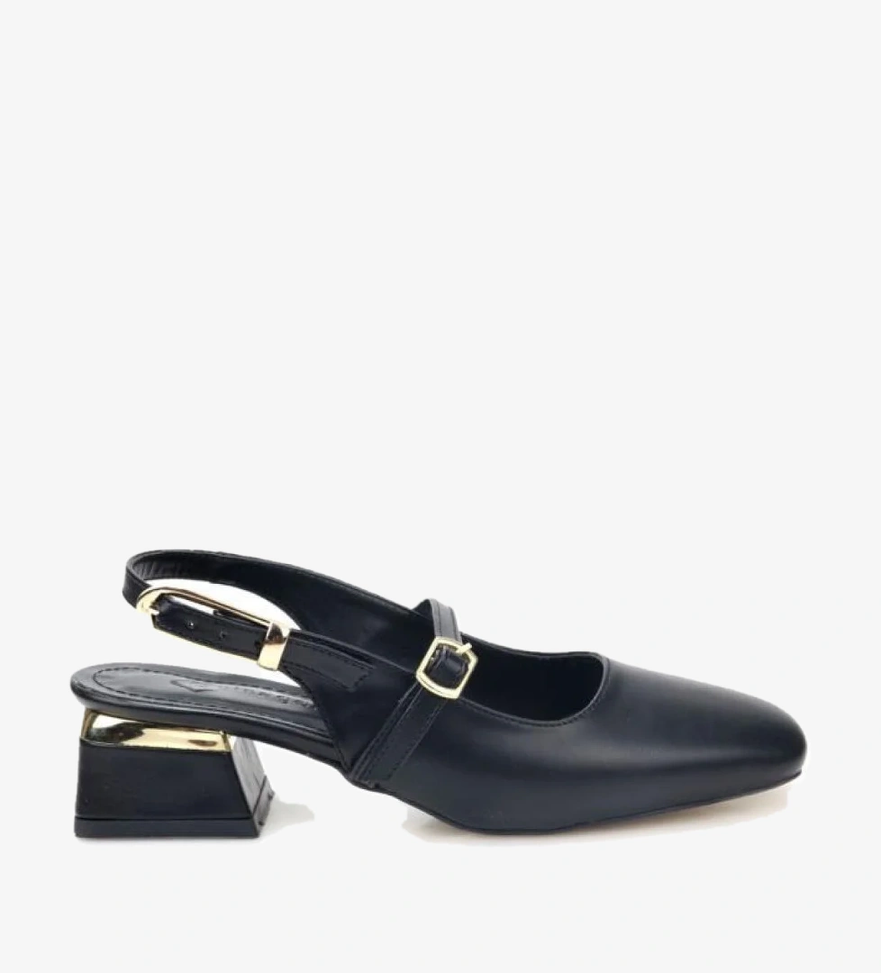 Pisagor Ps-33710 Arkası Açık Kadın Topuklu Ayakkabı