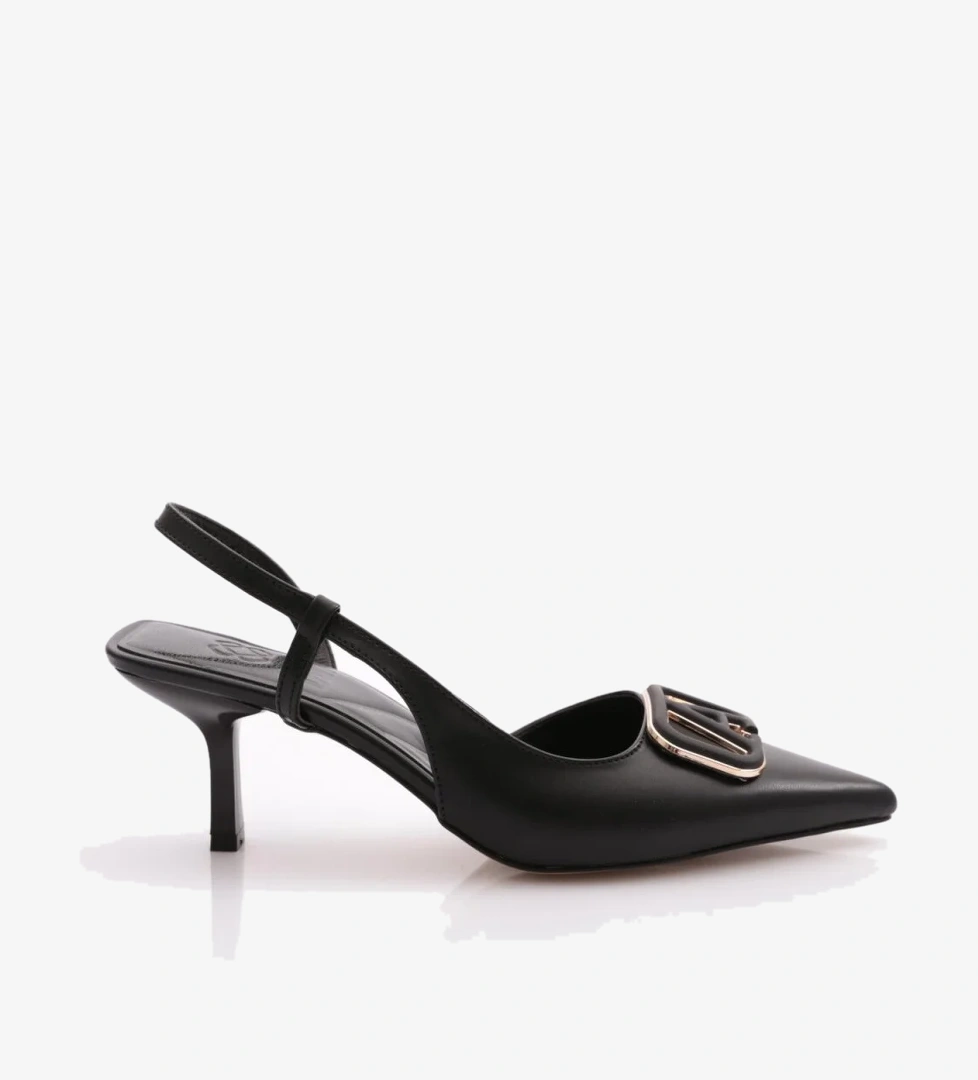 3984 Kadin Yani Açik Topuklu Ayakkabi - Görsel 1