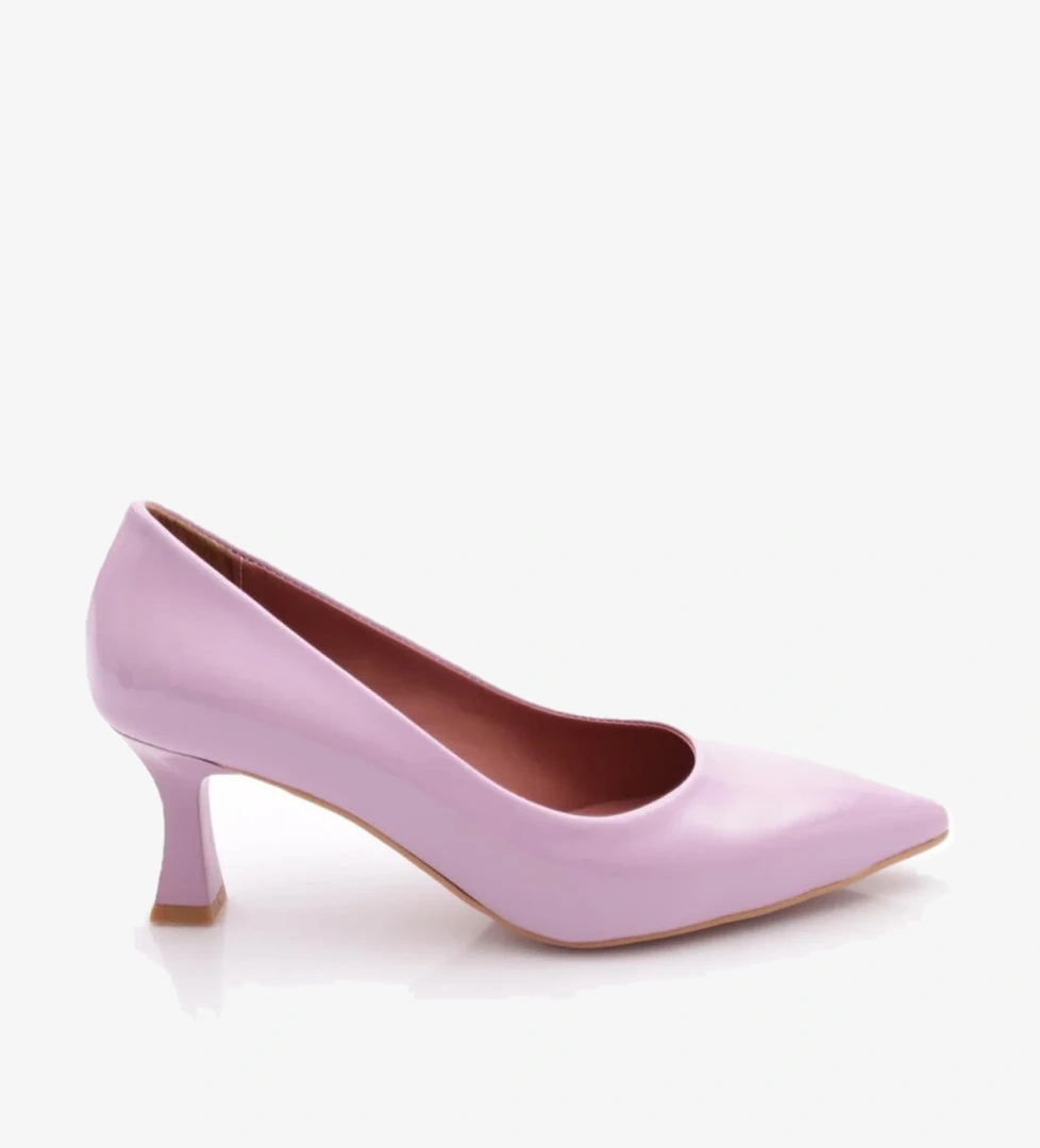 320 Sivri Burun Parmak Dekolteli Topuklu Ayakkabi