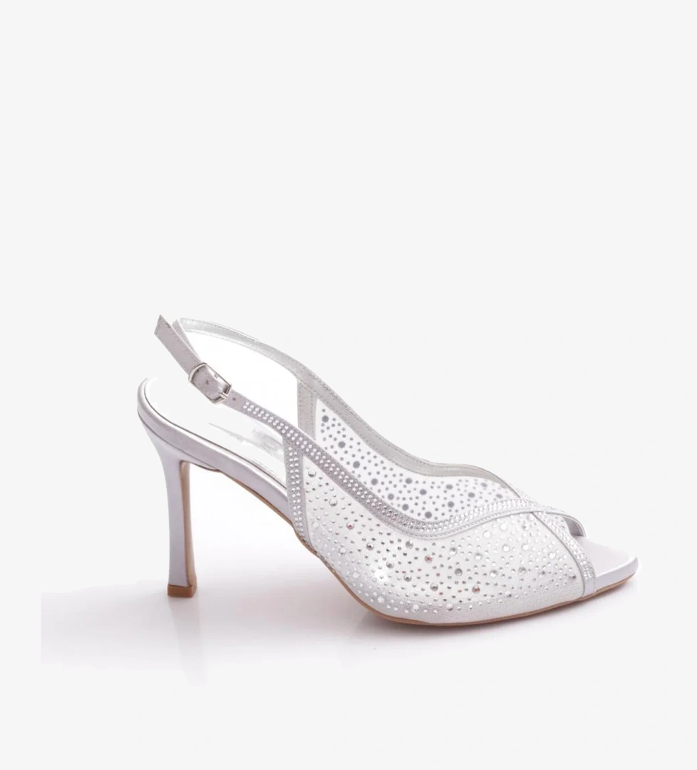 5752 Kadin Taşli Topuklu Ayakkabi