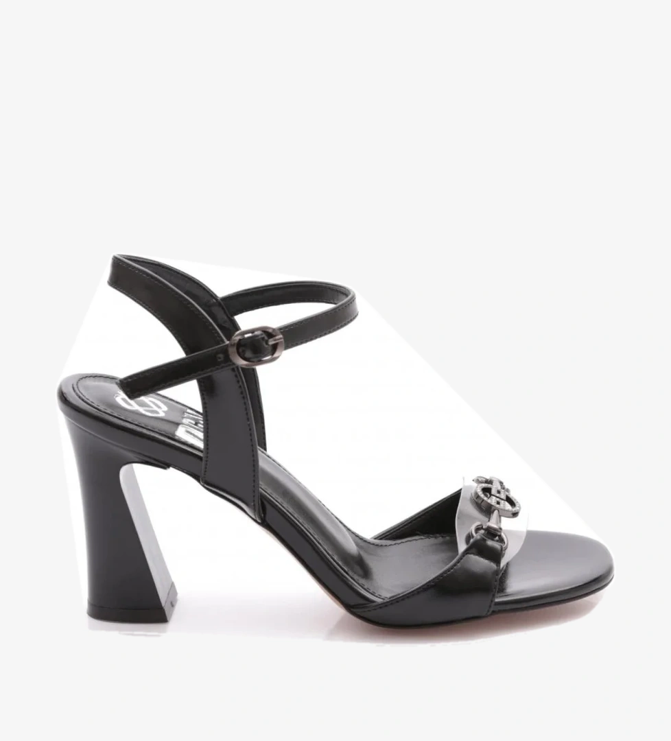 811 Kasin Aksesuarli Topuklu Ayakkabi