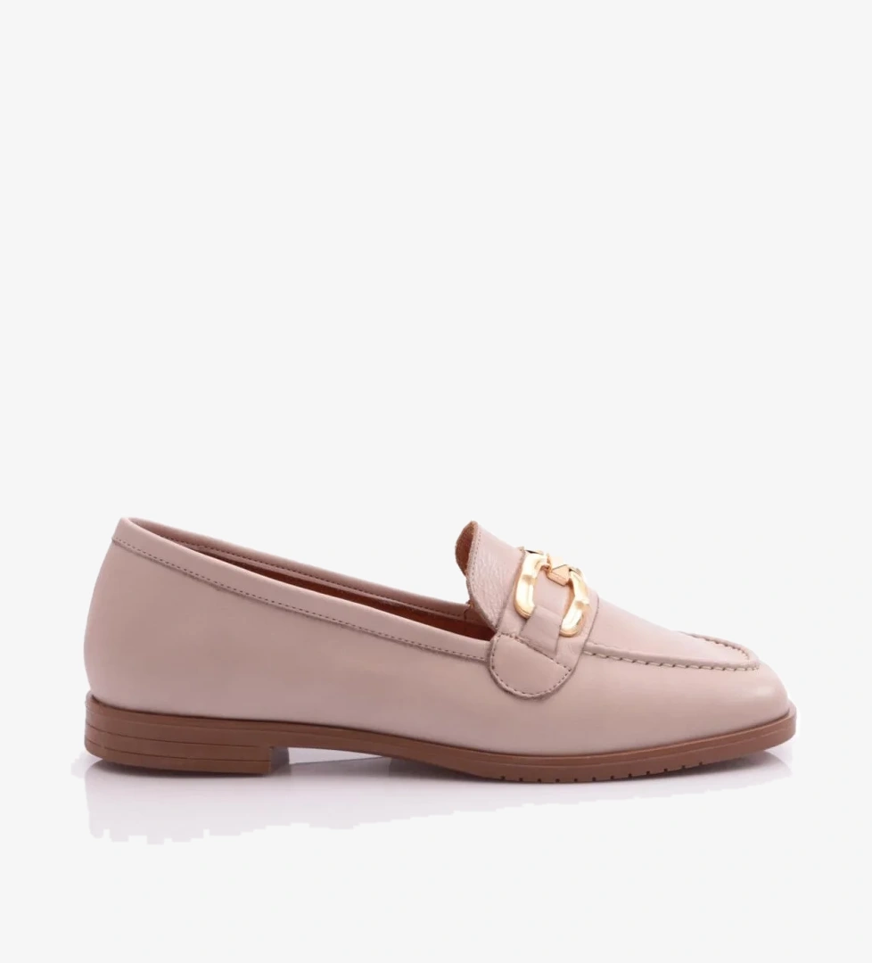 Dgn Dgn Gri 06 Kadin Dikiş Detayli Çiçek Süsleme Babet | Flo Gri - 1. görsel