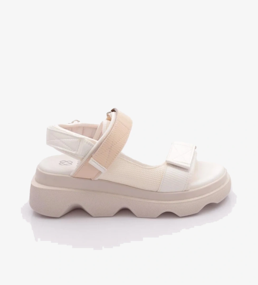 Dgn 3527 Kadin Leopar Desenli Kalin Taban Sandalet model görseli